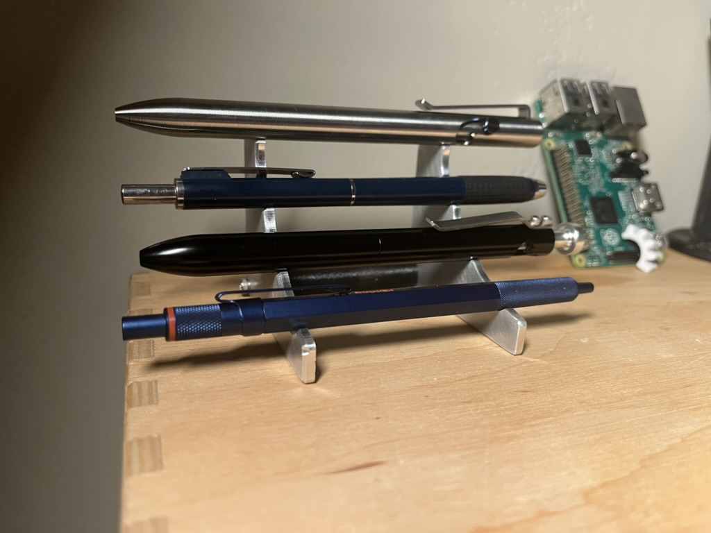 Custom Aluminum Stand for four pens